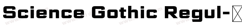 Science Gothic Regul字体转换